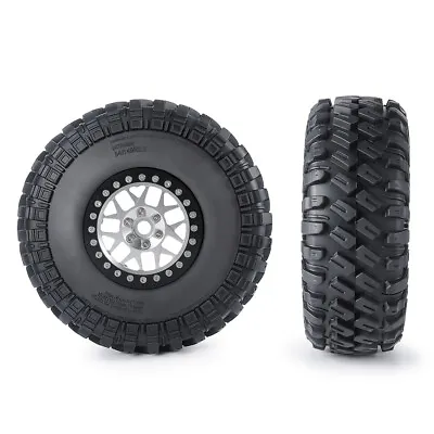 1/4/6x RC 2.2 Tire Tyre140mm & 2.2 Beadlock Wheels Rim For 1:10 RC Axial Crawler • £18.79