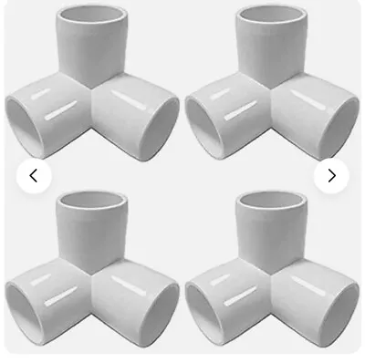 4x 3way Tee 3/4  PVC Fittings Corner Cross Elbow 90 Degree For Pipe SCH40 N936 • $9.79