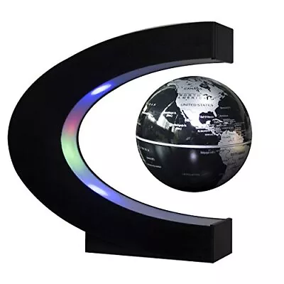 Estefanlo Floating Globe With Led Lights C Shape Magnetic Levitation Floating Gl • $22.09