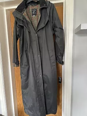 Jack Murphy Heritage Collection Women’s Trench Raincoat Khaki Green Size 12 • £20