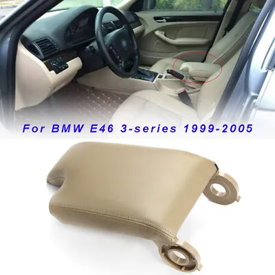 Base Center Armrest Cover Console Lid Complete Beige For BMW 3Series E46 98-2006 • $22.99