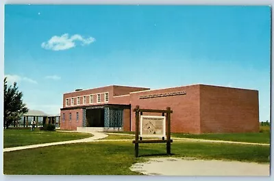 Browning Montana MT Postcard Museum Plains Indians Exterior View Building C1960 • $9.95