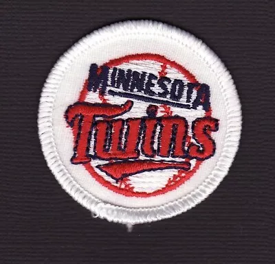 Minnesota Twins 2  Round Embroidered Iron On Patch *Vintage* #390 • $2.49