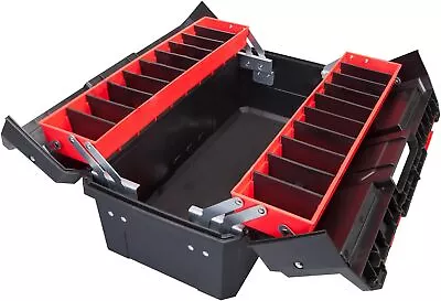 Double Folding Multi-Function Portable Plastic Storage Tool Box • $31.65