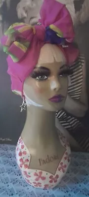   Hand Painted Vintage Lady Mannequine Head  Refurbished.  • £52.99