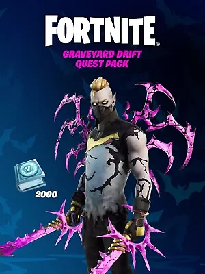 $22.75 • Buy [Instant] Fortnite Code - Graveyard Drift Quest Pack + 2000 V-Bucks Xbox USA 🔑