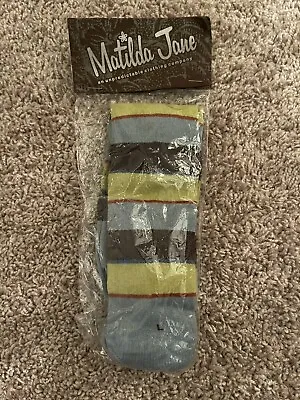 NWT Matilda Jane Mulligan Girls Field Trip Striped Tights Size Large Vintage • $20