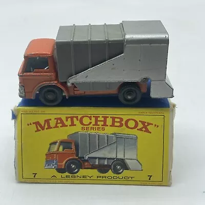 1966 MATCHBOX LESNEY RW FORD REFUSE TRUCK 7C1 VINTAGE DIE CAST With Box • $17.99