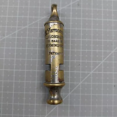 £38 • Buy Antique The Metropolitan Whistle J Hudson & Co 13 Barr St - 1908