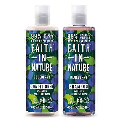 Faith In Nature Blueberry Shampoo And Conditioner Set 400ml • £8.99