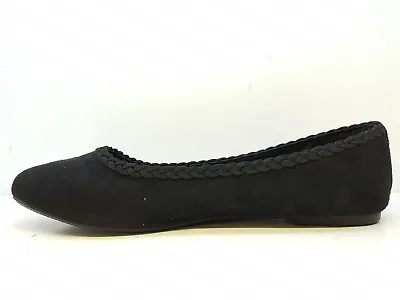 Even & Odd Ladies Black Flat Suede Ballet Shoes Size Eu 40 Uss • £14.99