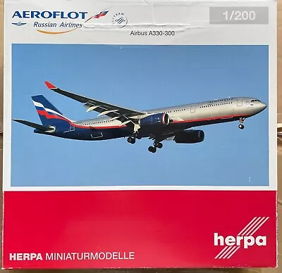 1/200 HERPA AEROFLOT Airbus 330-300 555609 VQ-BEK • $90