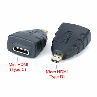 Micro HDMI (Type D) Male To Mini HDMI (Type C) Female Adapter Converter • $6.99