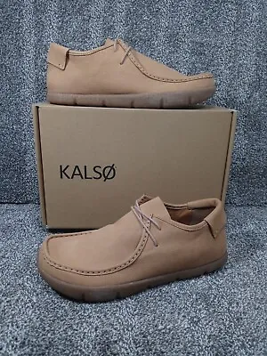 NEW Kalso Earth Shoes Mens Sz 11.5 Darby Nubuck Cognac Tan Vintage Style Sneaker • $135.99