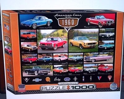 Cruisin' Classics American Cars Of The 1960s 1000 Piece Jigsaw Puzzle 49x68cm • $44