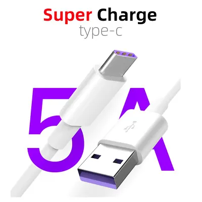 $2.09 • Buy 5A USB Type C Cable Fast Charging Mobile Phone For Samsung S20 S9 S8 Huawei P40 