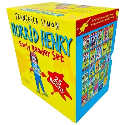 Francesca Simon Horrid Henry Early Reader Set 25 Books Collection Box Set • £29.90
