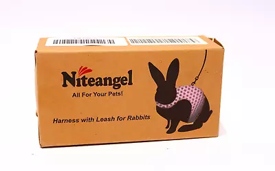 Niteangel Rabbit Harness With Leash Size M Medium Color Pink • $6.57