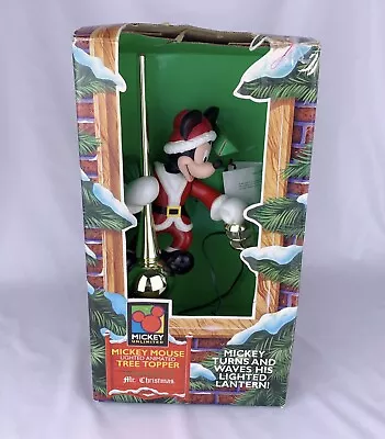 Mr Christmas 1994 Disney Mickey Mouse Lighted Animated WORKING Tree Topper 14  • $89.99