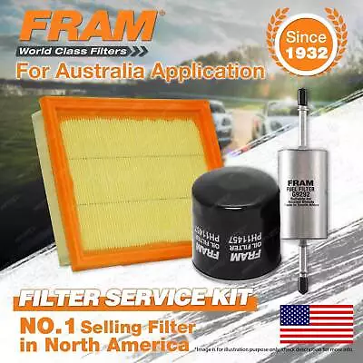 Fram Oil Air Fuel Filter Service Kit For Ford Fiesta WQ 02/2006-12/2008 • $85.95