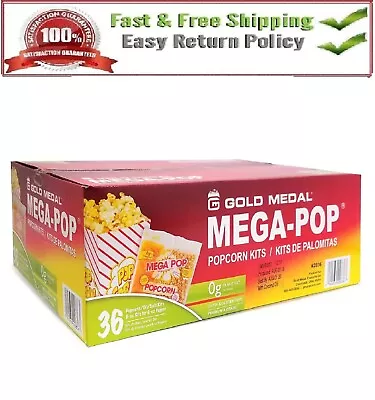 Gold Medal Mega Pop Popcorn Kit (6 Oz. Kit 36 Ct.) • $72.68