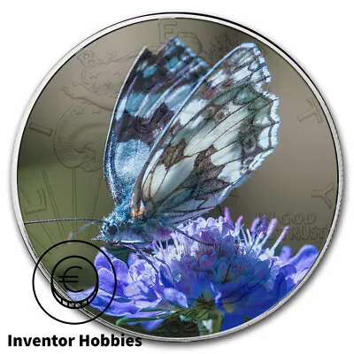 $79.88 • Buy Blue Butterfly - Colorized American Silver Eagle 1oz .999 Silver Dollar Coin