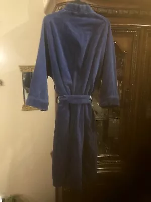 State O Maine One Size Royal Blue 100 Percent Cotton Terry Cloth Bath Robe Nwot • $34.99