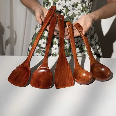 $13.30 • Buy Wooden Spatula Spoon Kitchen Cooking Utensils Tools Non-stick Wok Shovel