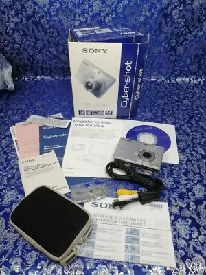 Sony Cybershot DSC-S730 7.2MP Digital Camera (Silver) And 256Mb Sony Memory Card • $62.24