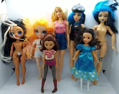 7 Doll Lot Rainbow High Lol Lucky Disney Monster Barbie • $24.99