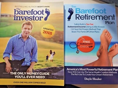$22.45 • Buy The Barefoot, 2 Books, The Barefoot Investor, The Barefoot Retirement... VG~P/B