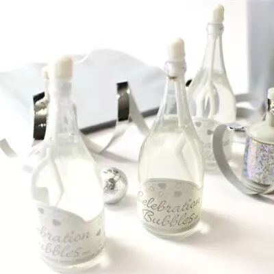 White Champagne Wedding Bubbles - 32ml - 24pk • £6.99