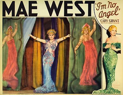 1933 MAE WEST In I'M NO ANGEL Mini Lobby Card PHOTO  (206-P ) • $11.27