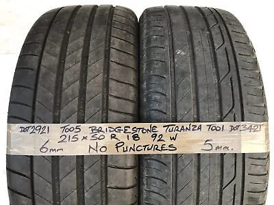 Bridgestone Turanza Used Car Tyres 215 50 18 VW T-Roc Audi Q2 2155018 T001 T005 • $113.65