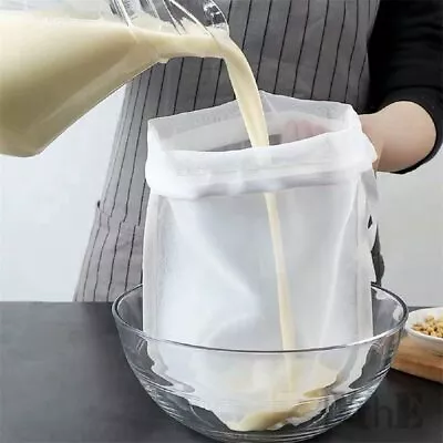 Food Grade Soy Milk Filter Bags 200 Micron 20*30CM Fine Mesh Bag Milk Filter... • $12.10