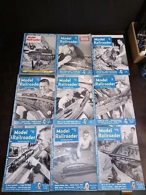 Model Railroader Magazine Lot Of 9 Magazines 1951-1954 • $28.79