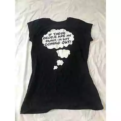 Spencer’s Mommy & Me Maternity Top “if These People Are My Family.”  Extra Small • $15