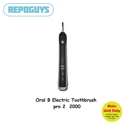 Genuine Braun Oral-B Pro 2000 Electric Toothbrush Type 3756 Black • $31.49