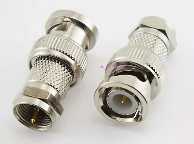 BNC Male To Type F Male Coax Connector Adapter • $3.14