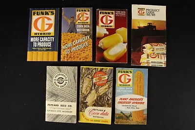 Lot Of 7 Funks Hybrid Farmers Pocket Notebooks Vtg 1941 48 59 61 62 66 88 • $29.94