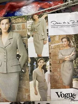 Vogue American Designer Oscar De La Renta Pattern 1721 Uncut 18-22 Jacket 5pc • $15.99