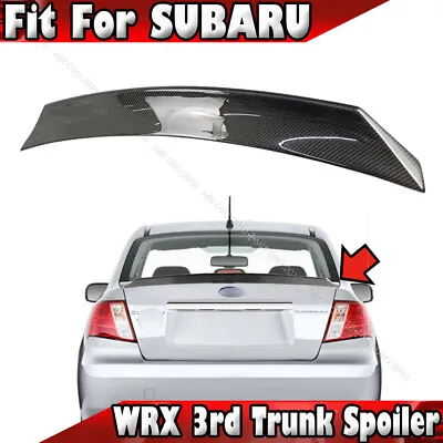 08-14 Real Carbon Fits SUBARU WRX Impreza 3rd 4D Sedan Rear Trunk Spoiler X Type • $199.70