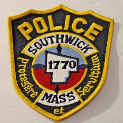 Vintage Southwick Mass Police Department Uniform Patch • $15.97