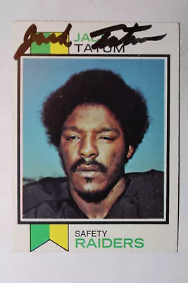 1973 Topps #288 Jack Tatum Autograph • $850