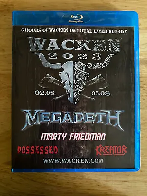 Megadeth Kreator Possessed - Live At Wacken Open Air 2023 Blu-ray Marty Friedman • $16.55