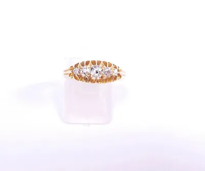 Antique Diamond Ring 18 Carat Gold 5 Stone Birmingham 1904  • £319.86