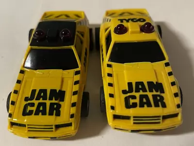 TYCO HO - HP7 - TYCO JAM CAR - Mustang 5.0 -Lighted - 2 Car Set • $70