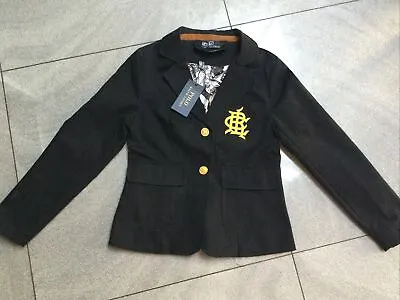 Ladies POLO RALPH LAUREN Black 100% Cotton Blazer Jacket Small 32” Chest Bnwt • £80