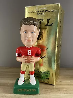 $185 • Buy STEVE YOUNG San Francisco 49ers SAM’s Limited Edition Nodder Bobblehead NIB!