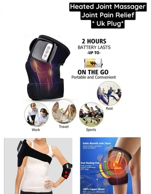 £28.76 • Buy Knee Joint Massager Heat Physiotherapy Therapy Pain Relief Vibration Machine UK